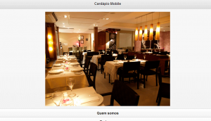 Cardápio Mobile